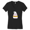 Antidepressant Cat Women's V-Neck T-Shirt