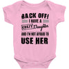 Back Off Crazy Daughter Afraid To Use Her Baby Onesie