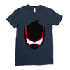 ninja mask on Ladies Fitted T-Shirt