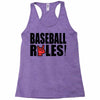 baseball rules Racerback Tank