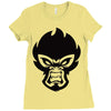 mean monkey Ladies Fitted T-Shirt
