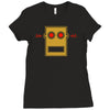 lmfao robot head Ladies Fitted T-Shirt