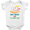 caring for animals isn't what i do it's who i am Baby Bodysuit