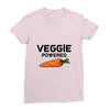 Veggie Powered Ladies Fitted T-Shirt