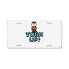 turn up License Plate