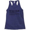 Bisexual Dictionary Racerback Tank