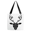 poly deer black Tote Bags