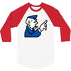 go to jail monopoly 3/4 Sleeve Shirt