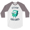let's play video games 3/4 Sleeve Shirt