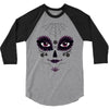 girl day of the dead 3/4 Sleeve Shirt