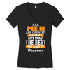 all men are created equal but only the best are born in october Women's V-Neck T-Shirt