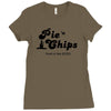 pie and chips   food of the gods Ladies Fitted T-Shirt