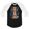 crazy totem 3/4 Sleeve Shirt