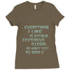 everything i like girls Ladies Fitted T-Shirt
