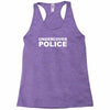 undercover police Racerback Tank