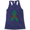 liver ribbon and rose Racerback Tank