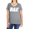 bae funny Ladies Curvy T-Shirt