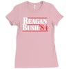 reagan bush '84 80's retro political party Ladies Fitted T-Shirt