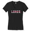 humorous loner Women's V-Neck T-Shirt