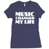 music changed my life Ladies Fitted T-Shirt
