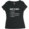 how to golf best trending Women's Triblend Scoop T-shirt