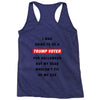i was going to be a trump voter for halloween but my head wouldn't fit Racerback Tank
