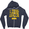 poof movie batman Zipper Hoodie