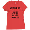November Girl Ladies Fitted T-Shirt
