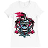 mr topstache vs jthree Ladies Fitted T-Shirt