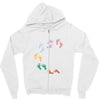 Baby Colorful Foot Zipper Hoodie