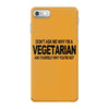 vegetarian ask yourself why not vegan food foodie tofu geek tee shirt iPhone 7 Case