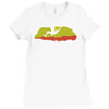 climbing rocks wall climb indoor outdoor Ladies Fitted T-Shirt