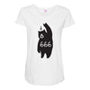 Black Bruin Metal Maternity Scoop Neck T-shirt