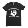 the rotation of the earth Ladies Fitted T-Shirt