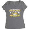 I Love Someone with Sarcoma Cancer to The Moon and Back to Infinity Women's Triblend Scoop T-shirt