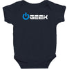 geek' (power on button) Baby Bodysuit