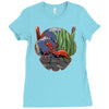 scott lang crossing the back yard Ladies Fitted T-Shirt