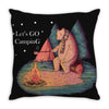 Let's Go Camping Throw Pillow