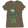 organic pirate Ladies Fitted T-Shirt