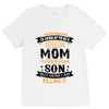 Super Cool Mom Of A Freaking Awesome Son V-Neck Tee