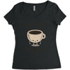 no coffee no workee Women's Triblend Scoop T-shirt