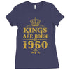 kings are born in 1960 Ladies Fitted T-Shirt
