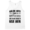 Back Off Crazy Momma Afraid To Use Her Tank Top