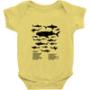 shark chart Baby Onesie