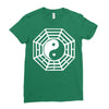 i ching ying and yang Ladies Fitted T-Shirt