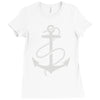 anchors aweigh Ladies Fitted T-Shirt