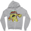 zombie monster2 Zipper Hoodie