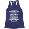 Super Cool Grammy Of A Freaking Awesome Granddaughter Racerback Tank