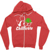 chillkr&ouml;te  fun kult shit bong marihuana joint smoke weed punk gras Zipper Hoodie