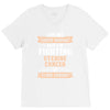 I am Not Super Woman But I'm Fighting Uterine Cancer So Close Enough V-Neck Tee